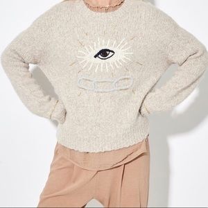 Raquel Allegra Sweater Friendship Ring Eye Motif